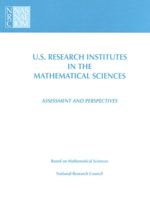 cover image of U.S. Research Institutes in the Mathematical Sciences